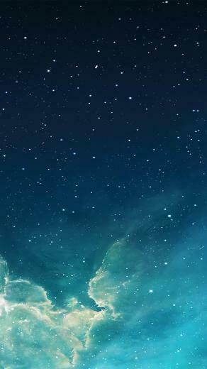 Ios7 Galaxy Blue Parallax HD iPhone iPad Wallpaper