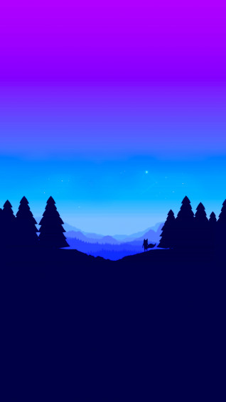 Phone Wallpaper HD Minimalist Landscape Glitch