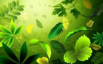 Green Leafs Wallpaper HD