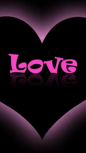 Love Purple Pink Heart Jpg iPhone Wallpaper