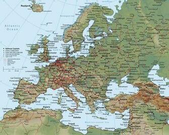 Europe Map Detailed