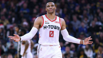 Russell Westbrook Arms Open Wallpaper