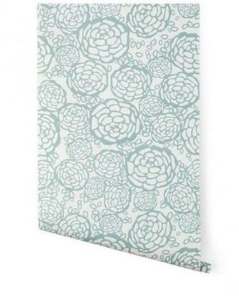Hygge West Oh Joy Petal Pusher Blue Wallpaper Ships