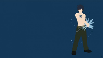 Gray Fullbuster Fairy Tail Minimalist Wallpaper By Greenmapple17 On