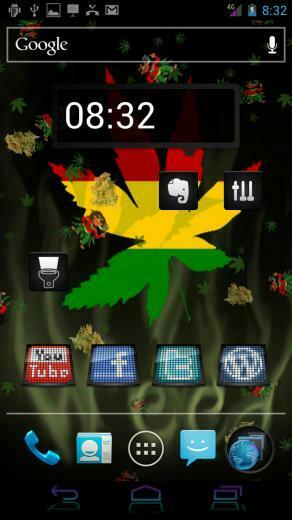 Marijuana Weed Pot Leaf Live Wallpaper Rasta Leaves Will Fall From