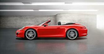 Red Porsche Carrera Cabriolet Wallpaper