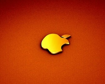 Orange Apple Logo Wallpaper In Other With All