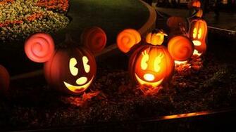 Wallpaper Halloween Pumpkins Models Mickey Mouse