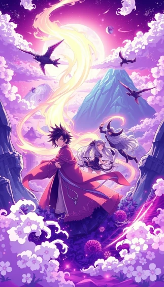 Cool Anime Purple Wallpaper