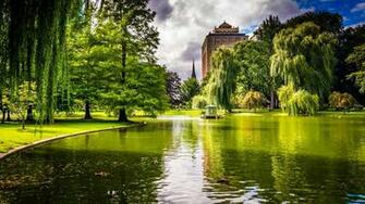Park In Boston Massachusetts HD Wallpaper Background Image