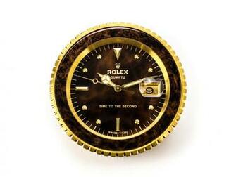 Savings Rolex Time To The Second 12cm Desktop Clock