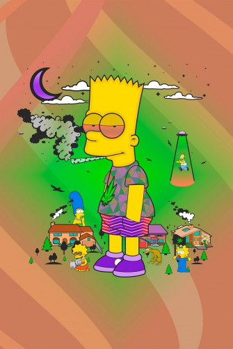 Bart Simpson Weed Wallpaper On