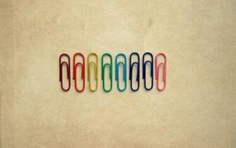 Paperclip Rainbow Desktop Wallpaper Pics
