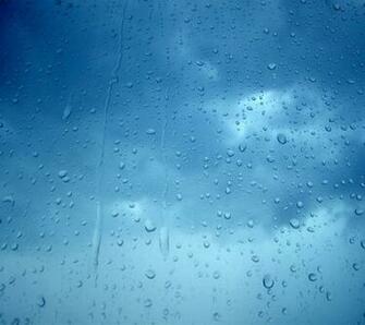 Other Rain Drop Live Blue Glass Drops Wallpaper Background