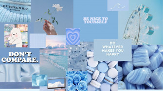 Cute Pastel Blue Aesthetic Wallpaper