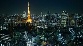 Ultra HD 4k Video Time Lapse Stock Footage Aerial Cityscape Of Tokyo
