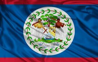 Belize Flag Wallpaper Stock Photos