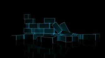 3d Blue Blocks HD Wallpaper Id