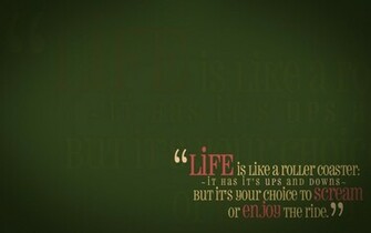 Life Quote Wallpaper By Sam Dragon