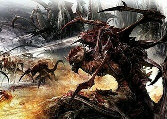Tyranid Wallpaper Image Dark Force Science Fiction Fantasy Fan