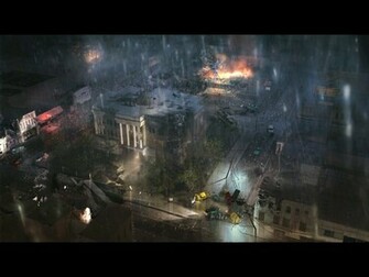 Blacksite Area Wallpaper Town Square Painting