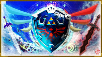 Hylian Shield Computer Wallpaper Desktop Background