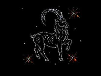Desktop Wallpaper Zodiac Signs Capricorn From Precious Stones