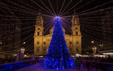 Wallpaper Budapest Christmas Fair Basilica Image For Desktop