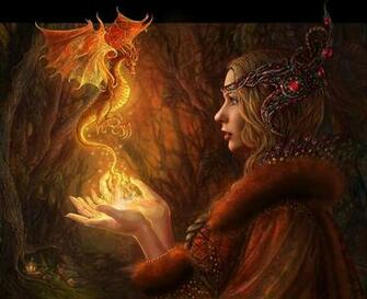 Wallpaper Dragonwitch 2d Digital Concept Art Fantasy Photoshop