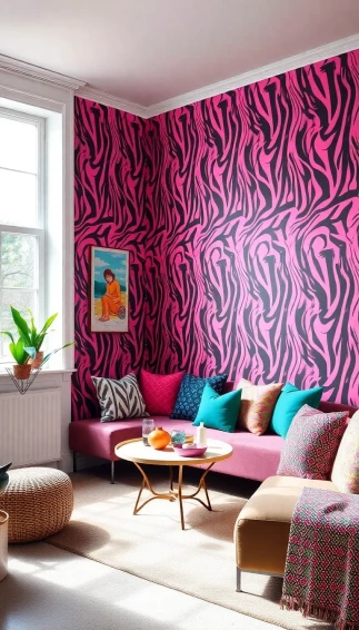 Pink Zebra Wallpaper
