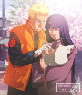 Naruto Hinata And Boruto Coloration By Xryuuzakii