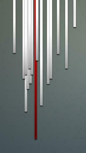 White And Red Graphics iPhone Wallpaper HD
