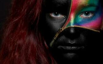 Red Hair Eyes Coloring Face Girl Wallpaper Creative And