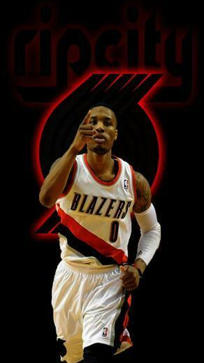Nba iPhone Wallpaper Damian Lillard Trailblazers
