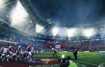 Wallpaper Sport Stadium Football Players West Ham