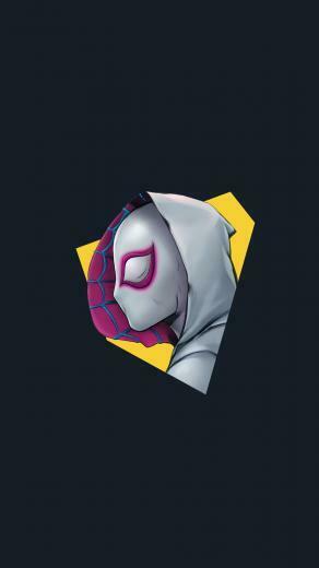 Spider Gwen Minimal Marvel Comics Wallpaper
