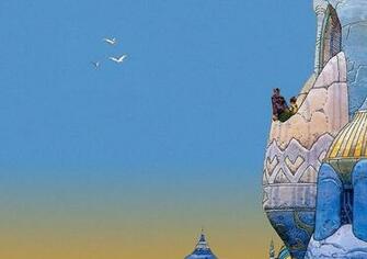 Large Illustration Art Painting Wallpaper Moebius Jean Giraud Gir