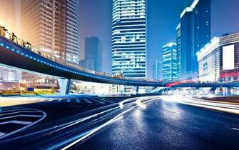 Big City At Night Wallpaper