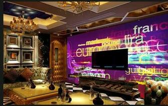 English Words Xuan Cool Ktv Bar Decorative Background 3d Wallpaper