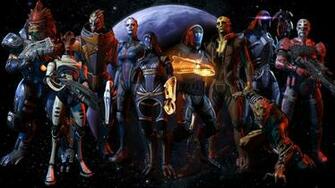 Wallpaper Mass Effect Game Multiplayer Turian Quarian