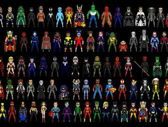 Super Heroes And Villain Wallpaper