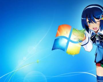Windows Ostan Anime Girls Mascot Wallpaper