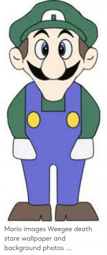 Mario Image Weegee Death Stare Wallpaper And Background Photos