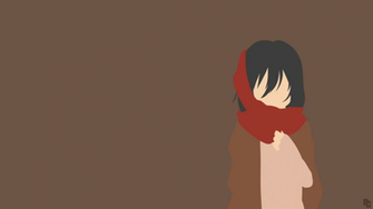 Minimalist Wallpaper Mikasa Attack On Titan By Ncoll36