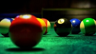 Yellow Billiard Ball Macro On Table Wallpaper Full HD