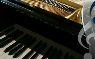 Grand Piano Wallpaper Dark