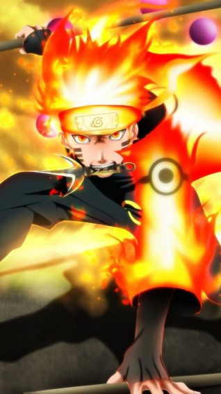 Naruto Uzumaki Fire Artwork Wallpaper