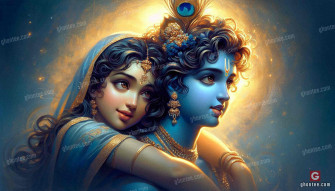 Enhance Your Space With Krishna Radha HD Wallpaper In 4k