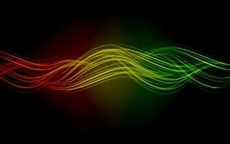 Green Abstract Red Yellow Wallpaper