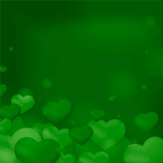 Green Hearts Background Wallpaper